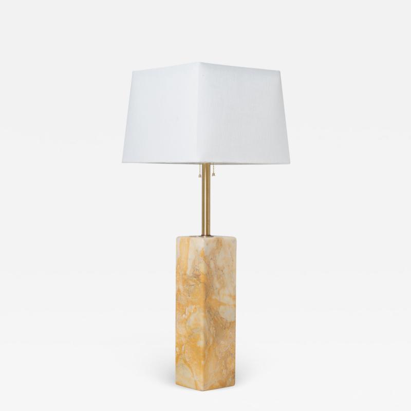 Walter Von Nessen Siena Marble Table Lamp by Walter Von Nessen for Nessen Lamps