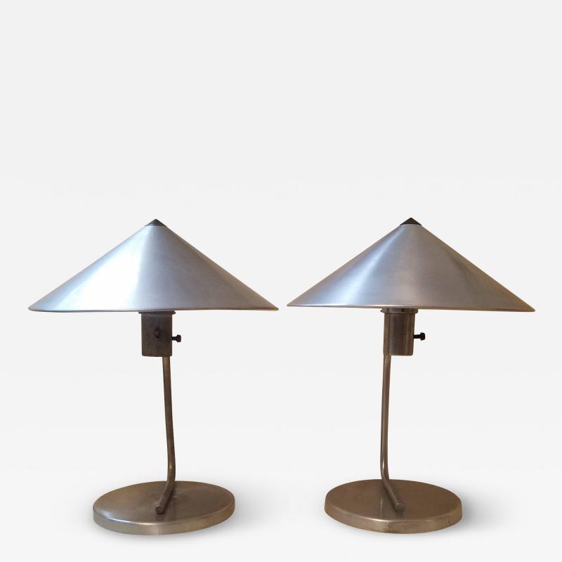 Walter Von Nessen Two Matching Walter Von Nessen Table Lamps c 1938