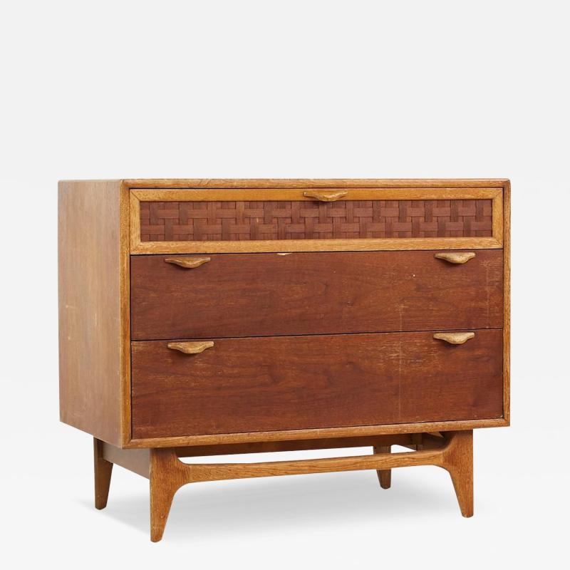 Warren Church for Lane Perception Mid Century Walnut Single Nightstand