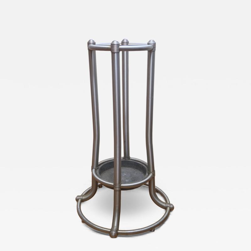 Warren McArthur Corporation Warren McArthur Umbrella Stand Rome NY 1934 Pat Applied For Anodic Aluminum