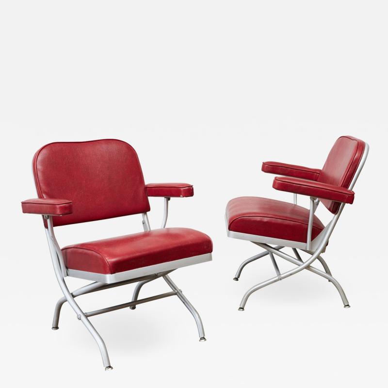 Warren McArthur Pair of Warren McArthur Folding Armchairs