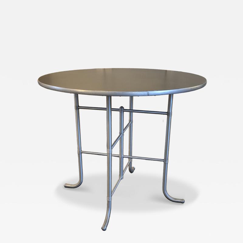 Warren McArthur Warren McArthur Furniture Corp Early Warren McArthur J Leg 36 Round Table Patent Applied For Label 1933 34