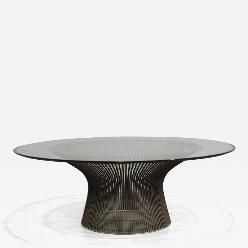 Warren Platner Warren Platner for Knoll Coffee Table with Beveled Glass Top