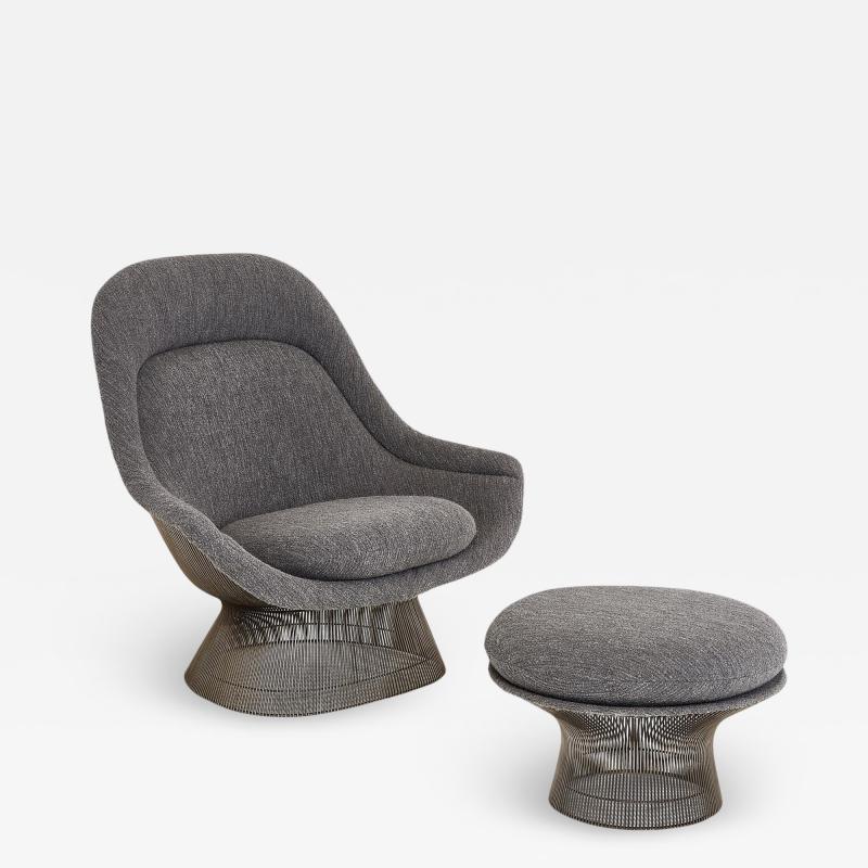 Warren Platner Warren Platner for Knoll Lounge Chair With Ottoman