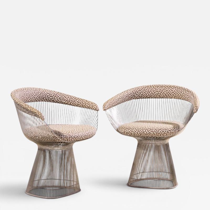 Warren Platner Warren Platner for Knoll Mid Century Dining Chairs Pair