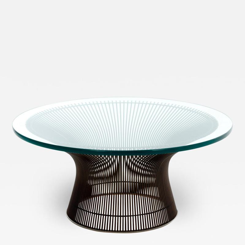 Warren Platner Warren Platner for Knoll bronze base coffee table