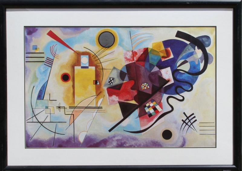 1art1 Wassily Kandinsky Poster Kunstdruk Op Canvas Angular Structure