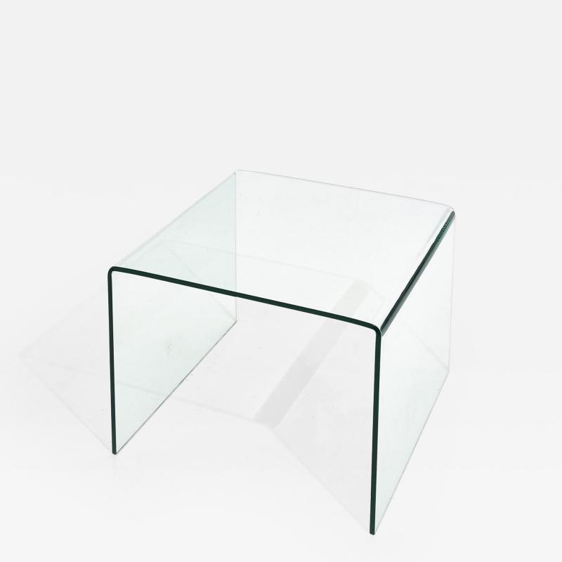 Waterfall Glass End Table 1980