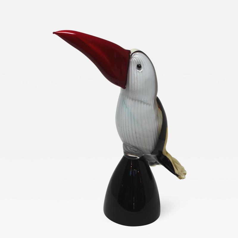 Wave Murano Glass Large Toucan Sculpture