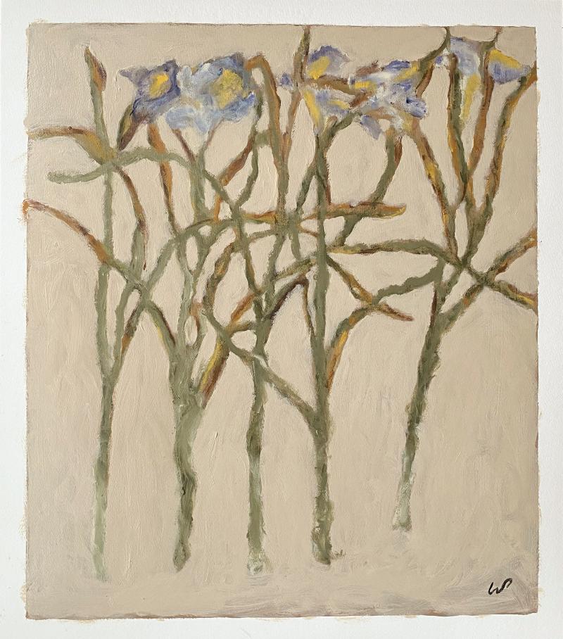 Wayne Pate Five Irises in Decay