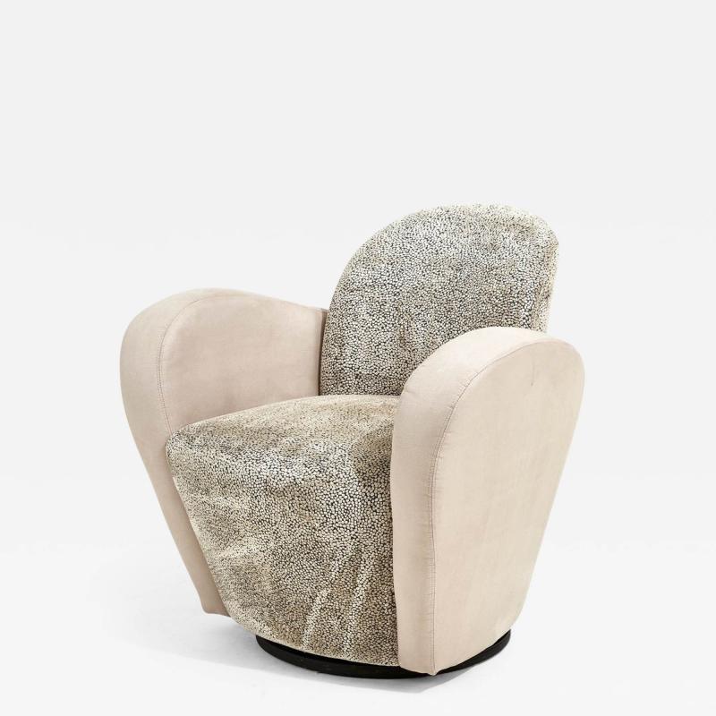 Weiman Postmodern Swivel Lounge Chair 1980