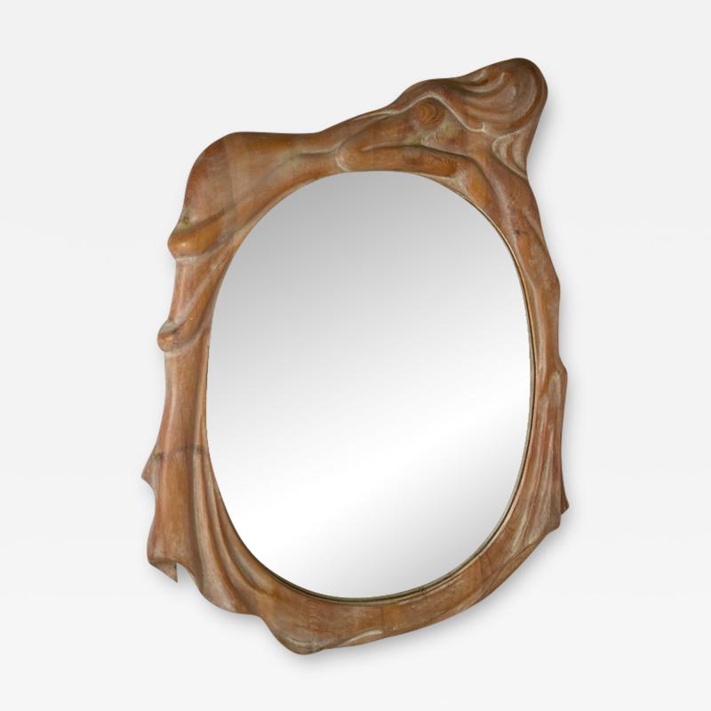Wendell Castle MODERNIST ORGANIC SCULPTURAL CARVED MIRROR