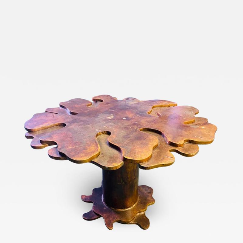 Wendell Castle ORGANIC MODERN LAYERED WOOD TABLE IN THE MANNER OF WENDELL CASTLE