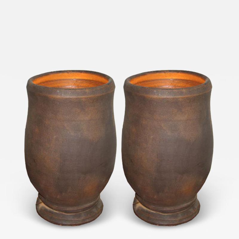 Wharton Esherick Pair French Mid Century Modern Craftsman Ceramic Table Lamps