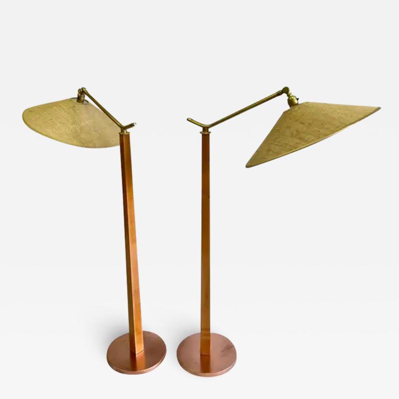 Wharton Esherick Pair Studio Craft Modern Craftsman Floor Lamps Pierre Guariche 1947