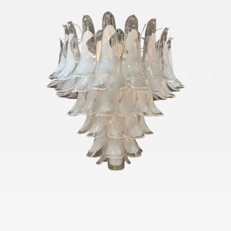 White Calla Lilies Lamp in Murano Glass