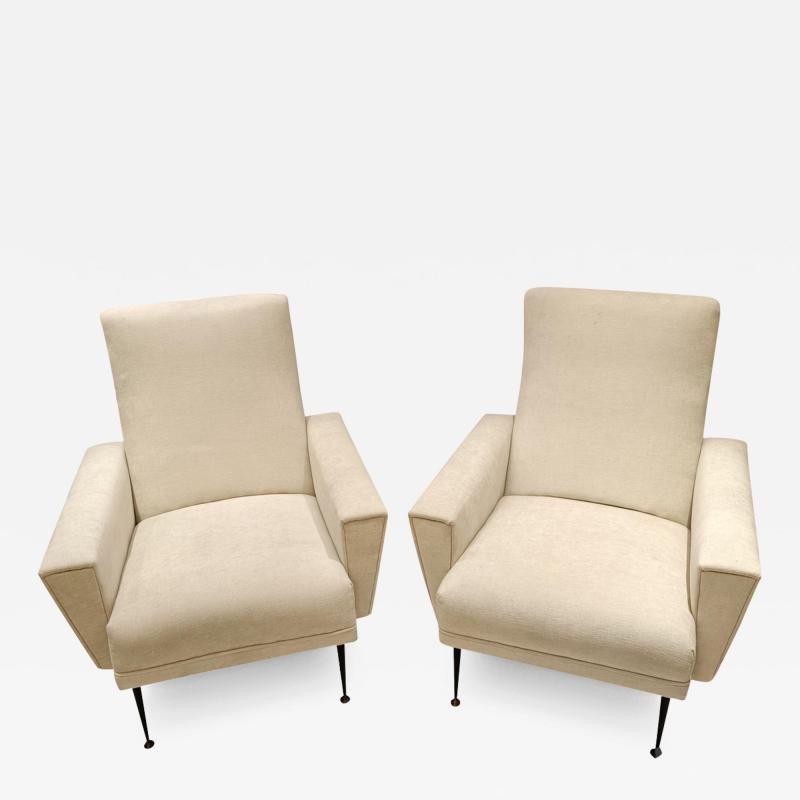 White Italian Armchairs 50S