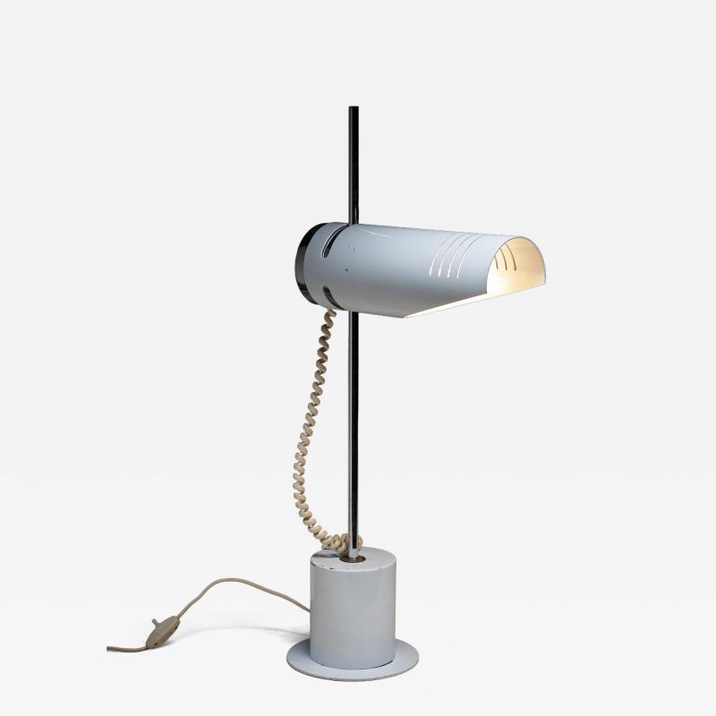 White Metal Directional Table Lamp attributed 1970s