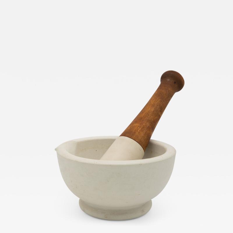 White Mortar and Pestle