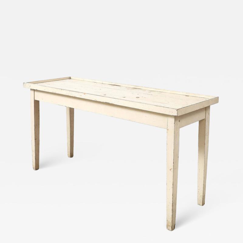 White Tray Top Console