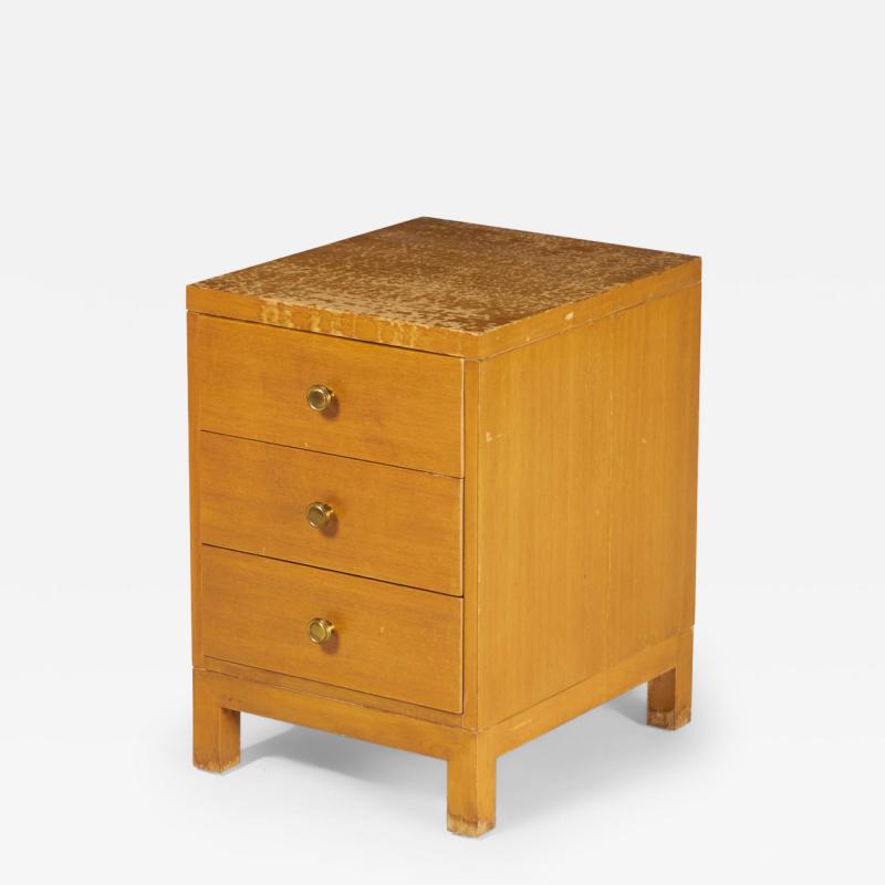 Widdicomb Modern American Mid Century Three Drawer Walnut Nightstand