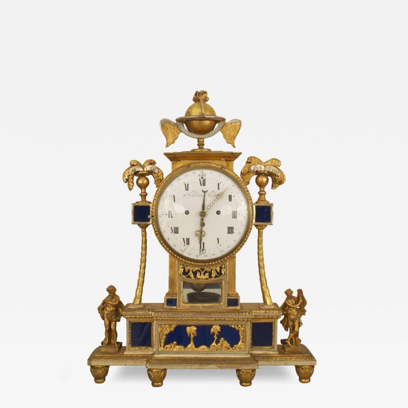 Wieneslaus Wilfarthm Continental Austrian Gilt Mantel Clock