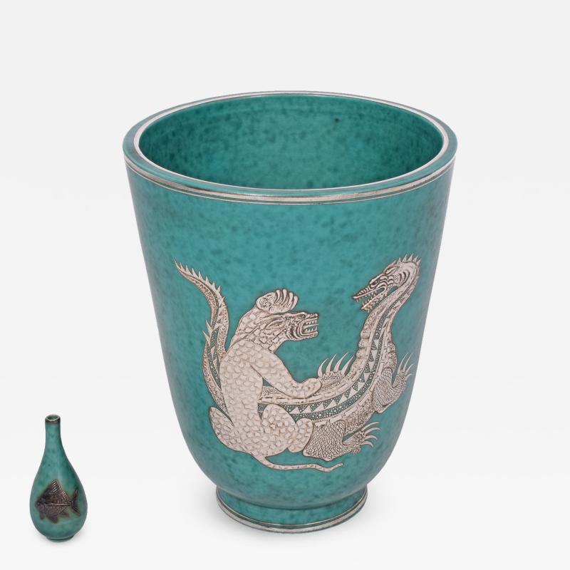 Wilhelm K ge Argenta Large Vase Wilhelm K ge for Gustavsberg