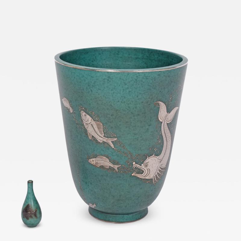 Wilhelm K ge Argenta Large Vase Wilhelm K ge for Gustavsberg