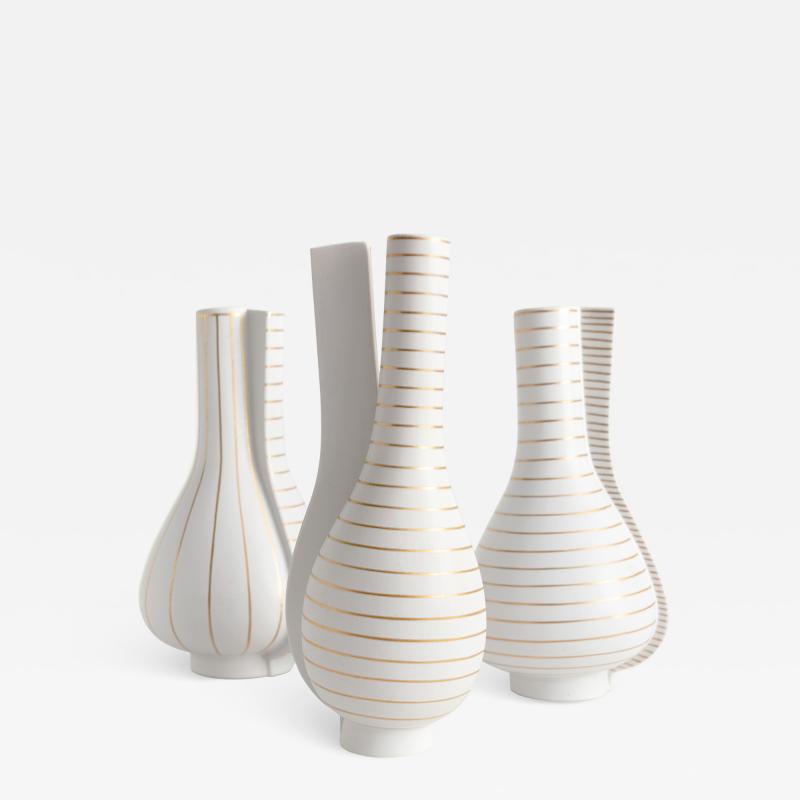 Wilhelm K ge SURREA VASES DESIGNED BY WILHELM K GE FOR GUSTAVSBERG SWEDEN