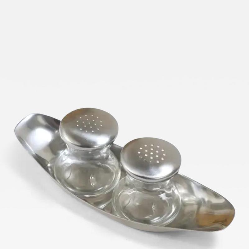 Wilhelm Wagenfeld Wilhelm Wagenfeld Mid Century Max Moritz Salt Pepper Twins Shakers WMF 1950s