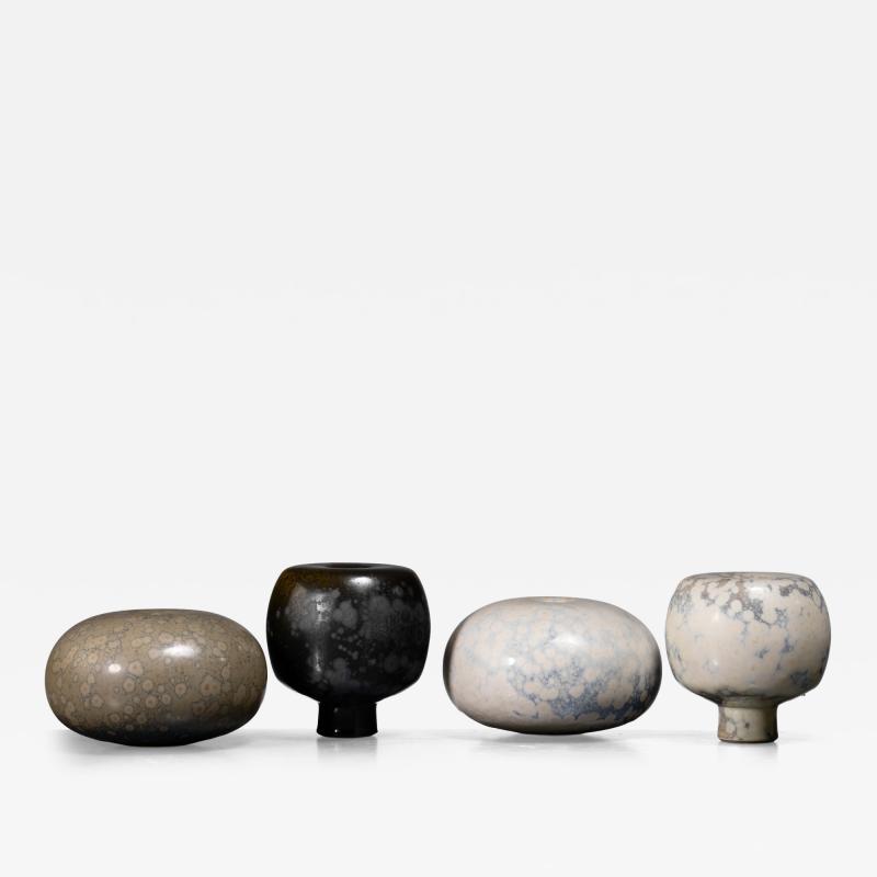 Willi Hornberger Set of 4 Willi Hornberger ceramic vases