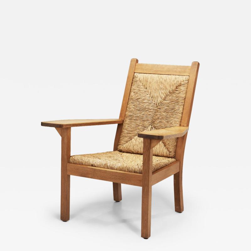 Willi Ohler Wicker Armchair by Willi Ohler Germany First half of the 20th Century