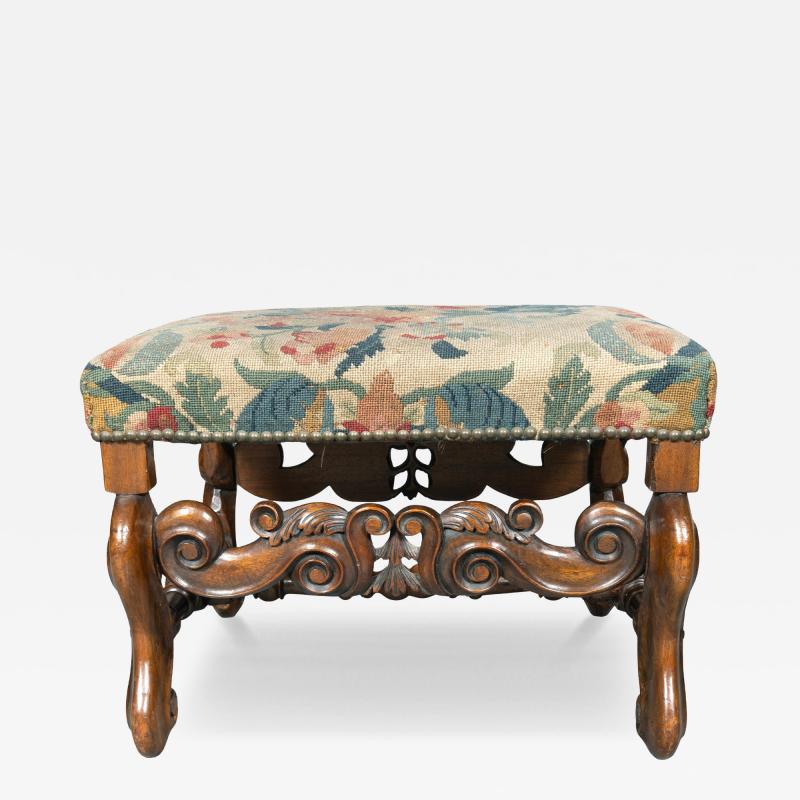 William And Mary Walnut Bench