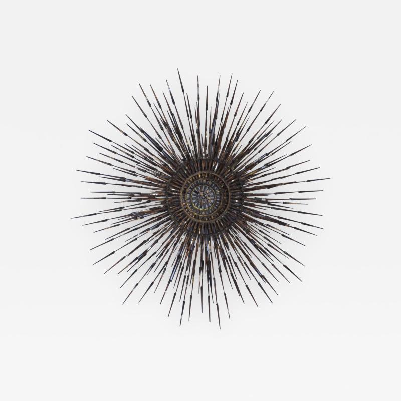 William Bowie William Bowie Sunburst Gilt Wall Sculpture