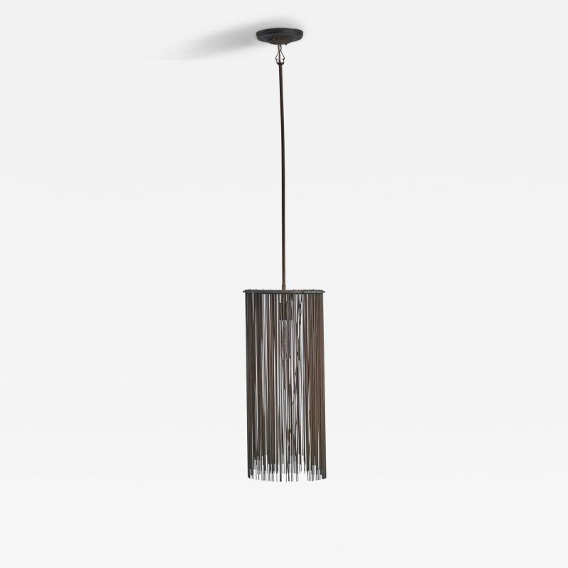 William Connell Pendant Light for Lesta Bertoia in Copper USA 1985
