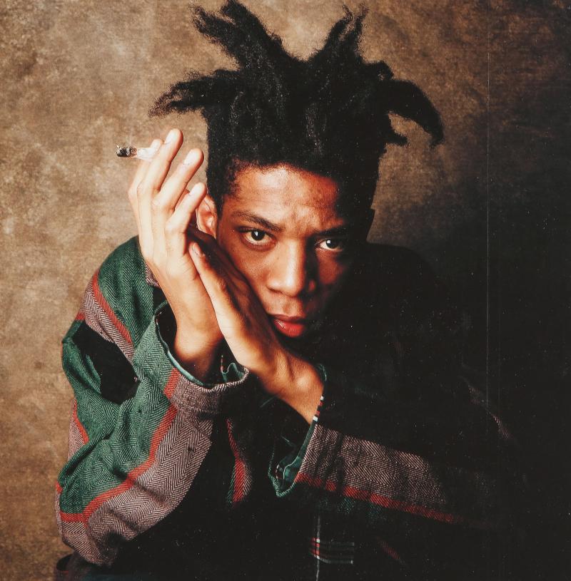 William Coupon A Framed Photo of Jean Michel Basquiat 1987