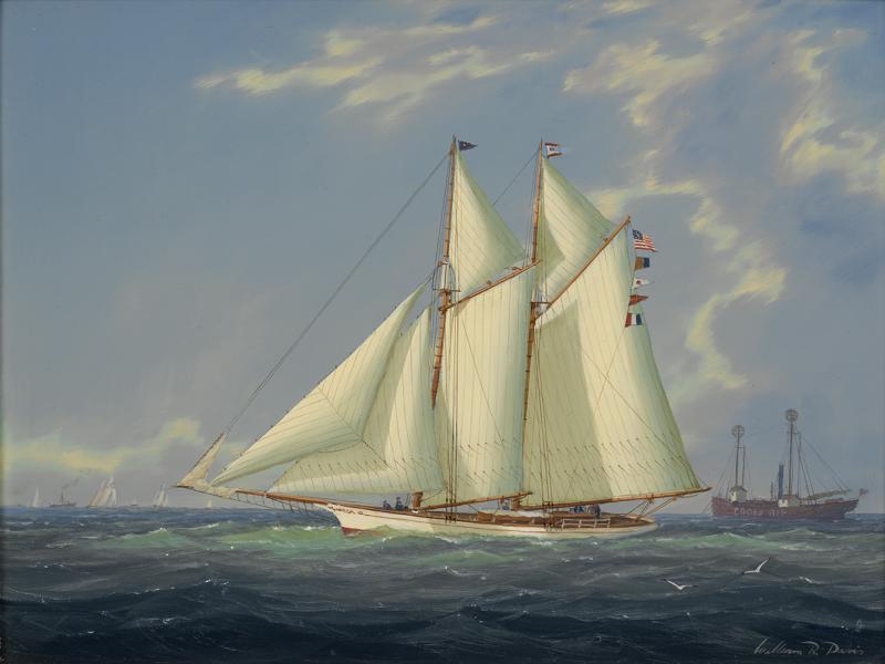 William Davis Yacht Peerless New York Yacht Squadron Race New York 1892