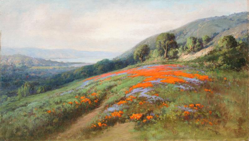 William Franklin Jackson Northern California Landscape with Wildflowers