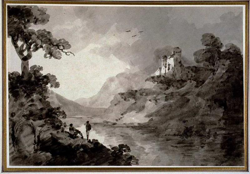 William Gilpin River Landscape with Figures