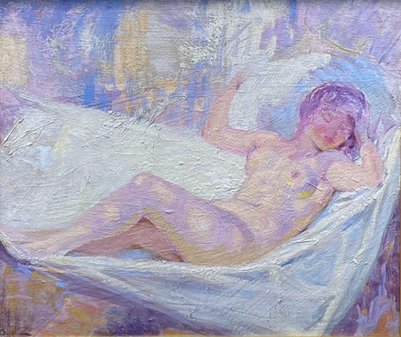 William Henry Clapp Nude in a Hammock