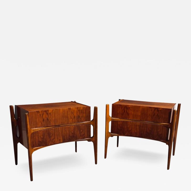 William Hinn Exoskeleton Pair Nightstands Sweden 1950