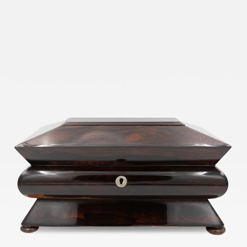 William IV Accordion Shaped Rosewood Box