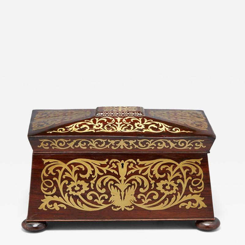 William IV Boulle Tea Caddy