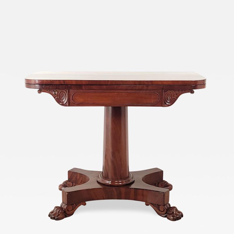 William IV English Mahogany Pedestal Table circa 1830