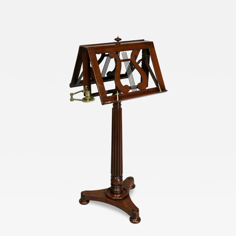 William IV Mahogany Duet Music Stand