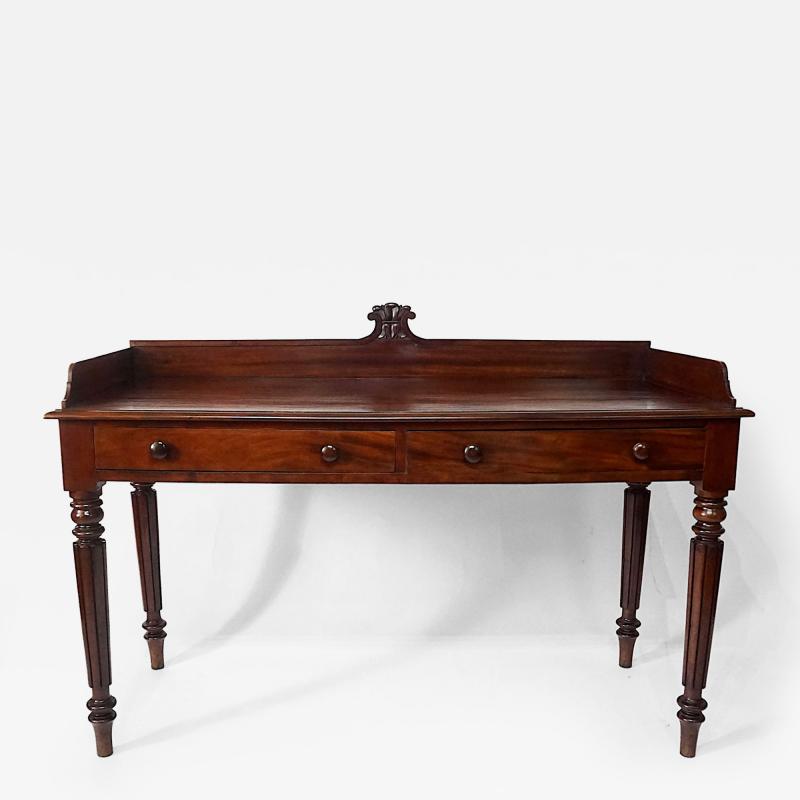 William IV Mahogany Two Drawer Server or Sideboard England circa 1835