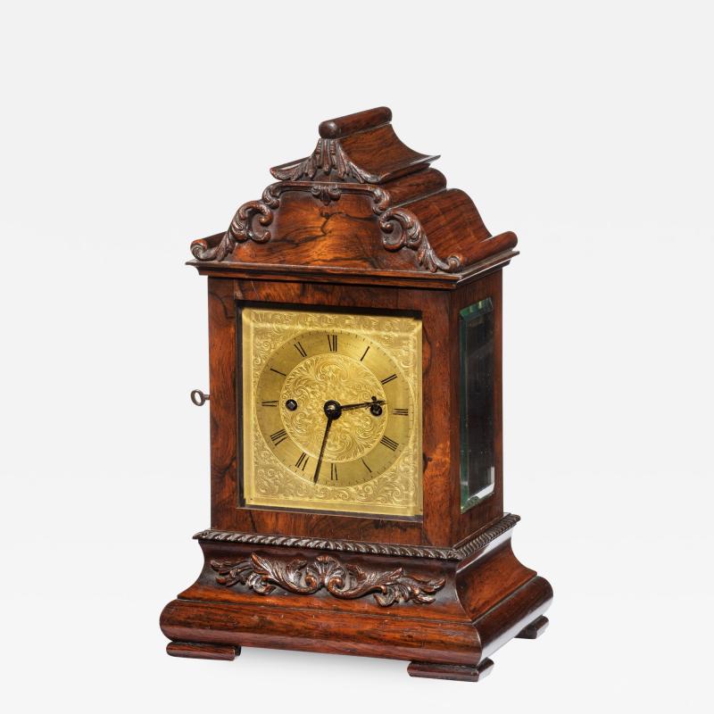 William IV rosewood bracket clock