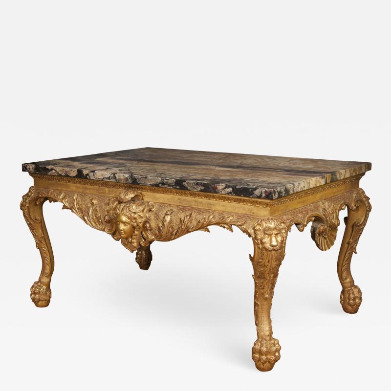 William Kent Important George II Period Giltwood Console Sidetable of Immense Proportions