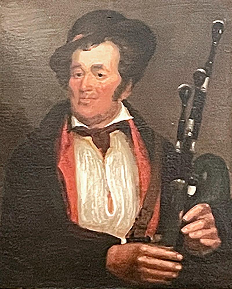 William Mulready 3225 Irish Piper signed by William Mulready 1786 1863 