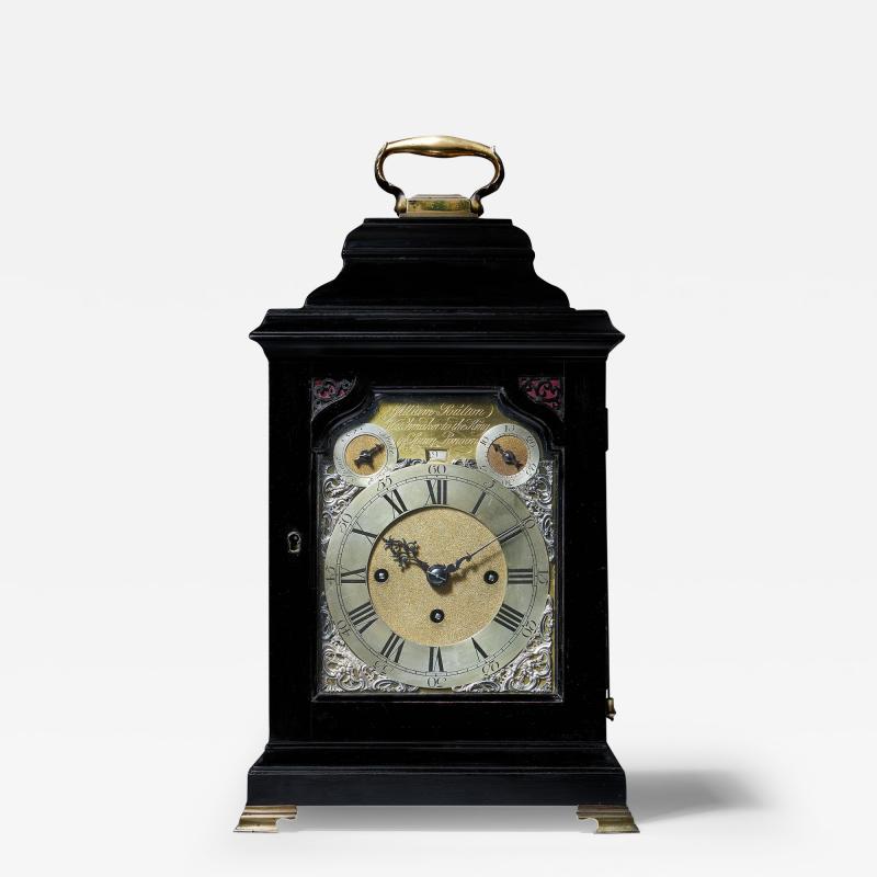William Poulton Rare 18th Century Grande Sonnerie Striking table Clock by William Poulton